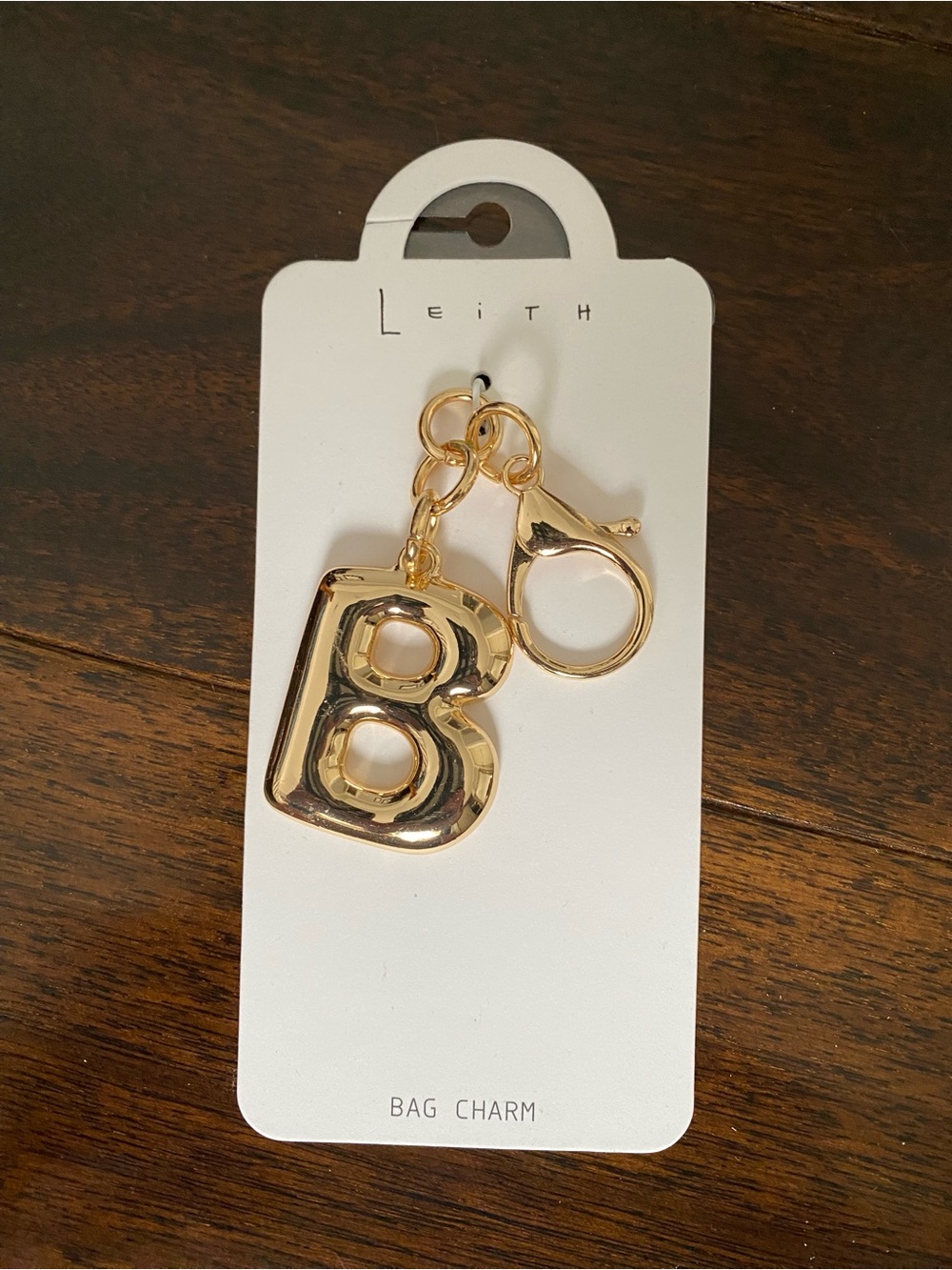 Nordstrom Gold 'B' Initial Bag Charm